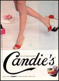 1980 vintage ad for Candies Womens Shoes  792  