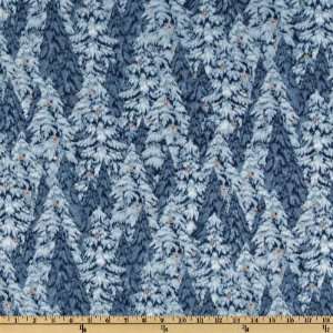  44 Wide Cranston Christmas Tree Gray Fabric By The Yard 