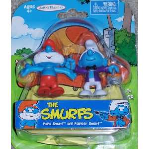  The Smurfs Papa Smurf & Painter Smurf Figures Toys 
