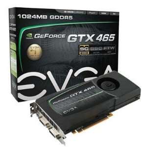 EVGA nVidia GeForce GTX465 1 GB DDR5 2DVI/Mini HDMI PCI Express Video 