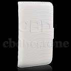 Leather Luxury Fashion Design Pure White Case Apple IPHONE 4  