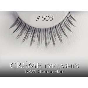   CREME (Pack of 4) 100% HUMAN HAIR Fashion Eye Lashes Pair #503 Beauty