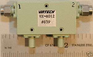 Virtech VX 8012 Double Pass Isolator 40dB Iso. 8 12 GHz  