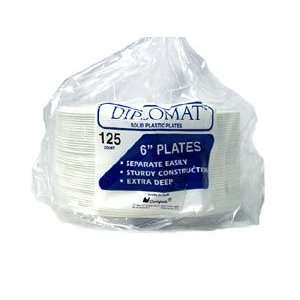  Diplomat 6 inch Plastic Plates 125ct