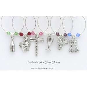   The Vine Wine Glass Charms   Anniversary Party Gift