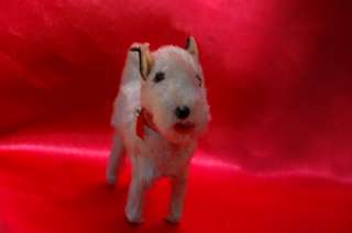 Antique Wire Fox terrier Fripon Scotty WEstie Jumeau Bleuette doll dog 