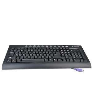  3E Technology K 205 107 Key PS/2 Multimedia Keyboard 