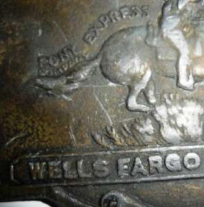 Wells Fargo & Company 1902 Pony Express Belt Buckle  