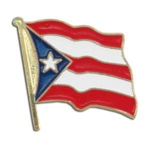  Puerto Rico Flag Lapel Pin Patio, Lawn & Garden