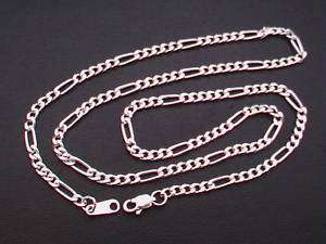 Taxco Mexico 925 Sterling Silver Figaro Chain Necklaces  