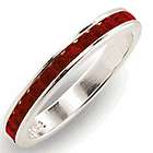 WHOLESALE 6 PIECE .925 STERLING SILVER SIMULATED RUBY RINGS S303 