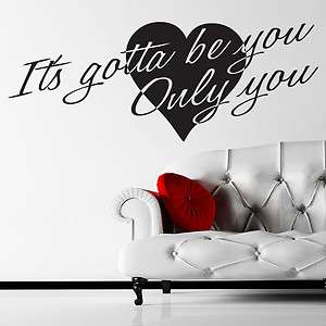   Direction Gotta Be You Heart Wall Sticker Hanging Mural Self Adhesive
