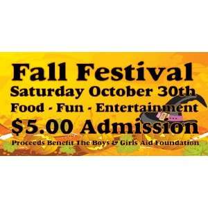    3x6 Vinyl Banner   Fall Festival Food and Fun 