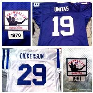 Johnny Unitas And Eric Dickerson Mitchell And Ness Jerseys  