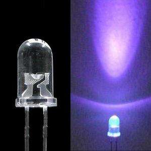 100 pcs 5mm UV LED Ultra Bright & 200 pcs Free Resistor  