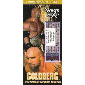  8 1/2 x 4 Limited Edition Goldberg WCW World Heavyweight 