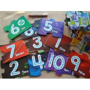    Leap Frog Math Mission Write On Floor Puzzle 36pc Toys & Games
