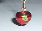 14k charm apple  