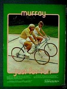 Murray Bike~Bicycle Jack Nicklaus Golfer~Golf 1974 Just for Fun AD 