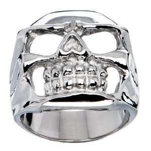    Size 10   316L Surgical Stainless Steel Skull Ring Jewelry