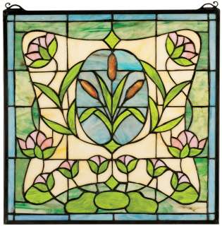 17 Hand crafted 190 Pieces Stained Glass Window Panel  