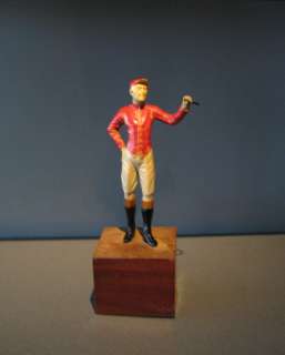 WHITE FACED   RED JACKET   LAWN JOCKEY   EXTREMELY RARE 