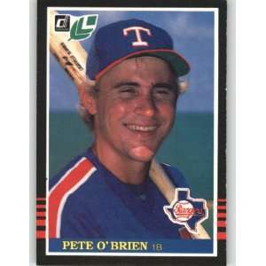  1985 Leaf / Donruss #201 Pete OBrien   Texas Rangers 