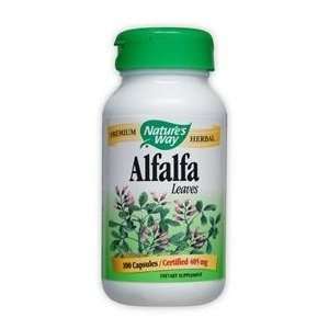  Natures Way Alfalfa Leaves 405 mg 100 caps Health 