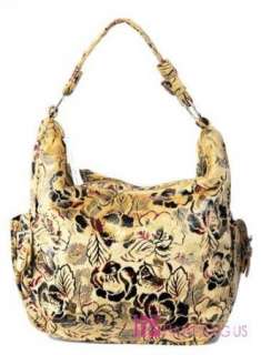 Deluxe Rose Quilted Handmade Paisley Handbag Hobo Purse  