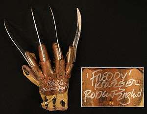   Freddy Krueger Signed Nightmare on Elm Street Glove ASI Proof  