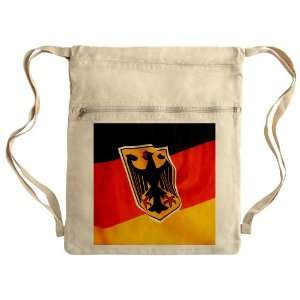  Messenger Bag Sack Pack Khaki German Flag Waving 