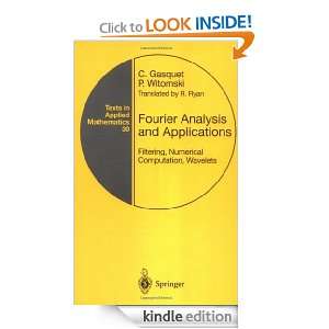 Analysis and Applications Filtering, Numerical Computation, Wavelets 