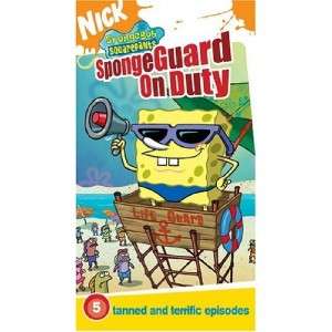 Spongebob Squarepants SpongeGuard On Duty VHS Nickolod  