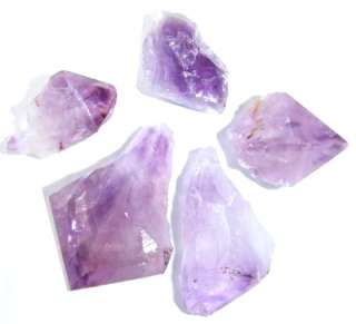   01 Wholesale Lot of 20 Purple Crystal Point Crown Chakra Stones  