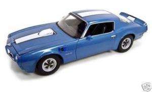 WELLY 12566 118 BLUE 1972 PONTIAC FIREBIRD TRANS AM DIECAST MODEL CAR