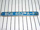 NEW YORK YANKEES GAME USED OLD STADIUM BOX 453 SEAT RAILING MARKER 