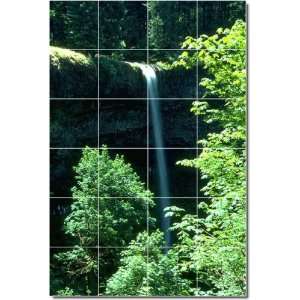  Waterfalls Photo Floor Tile Mural 3  24x36 using (24) 6x6 