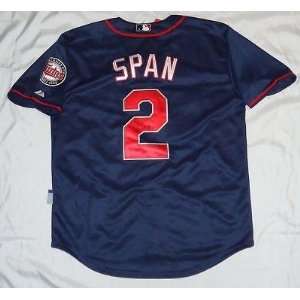  Denard Span Signed Jersey   * * W COA   Autographed MLB 