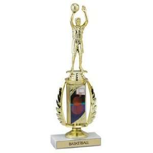   Trophies   13â€ hologram basketball trophy