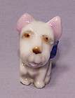 Old Mini Porcelain West Highland White Terrier   Cute