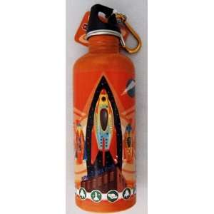  Stainless Steel Rocket Water Bottle 16.9 ounces Sports 