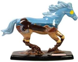   DIFFERENT COLOR Painted Figurine EAGLE Pony Statue SPIRIT WIND  