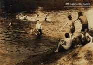 1916 Swimming Hole. Group of boys PHOTO  