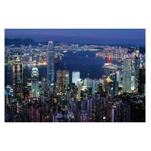  Hong Kong by Night 1000 Piece Glow in the Dark Puzzle 
