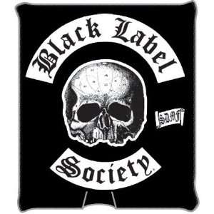  Black Label Society Rock Band Skull Fleece Throw Blanket 