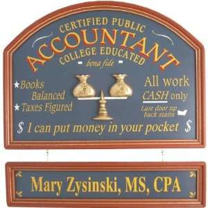 Accountant CPA   I Can Put Money in Your Pocket Framed Personalized 