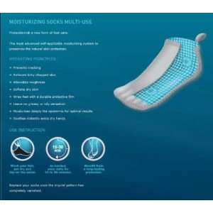  Protecderm Slip On Moisturizing Socks   Sold as a Pair 