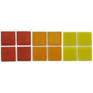   Mosaic Glass Tiles   Assorted Hot Colors Arts, Crafts & Sewing