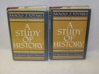   Toynbee   A STUDY OF HISTORY   Abridgement by Somervell 2vols 1962