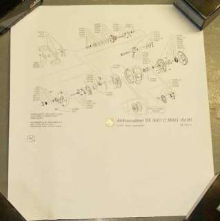 HUGE ABU GARCIA AMBASSADEUR PARTS SCHEMATIC SHEMATICS  